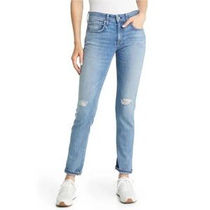 Rag Bone Dre Low Rise Ankle Slim Blue Boyfriend Jeans. Size 27